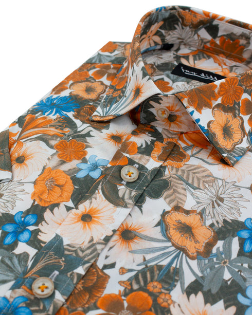 Vintage Floral Short Sleeve Shirt